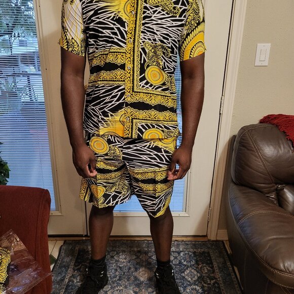 Unisex vintage wear- casual pool/ beach lounge 2 set- with side pockets. 4 Sizes - Picture 6 of 8